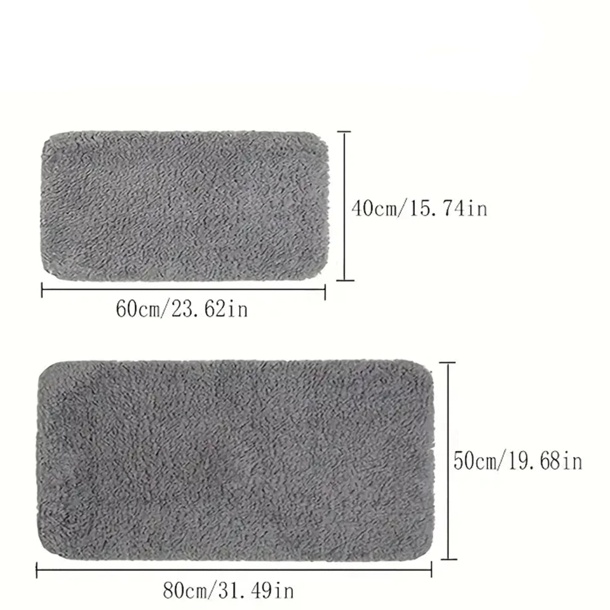Thickened Anti-Slip Plush Bathroom Floor Mat