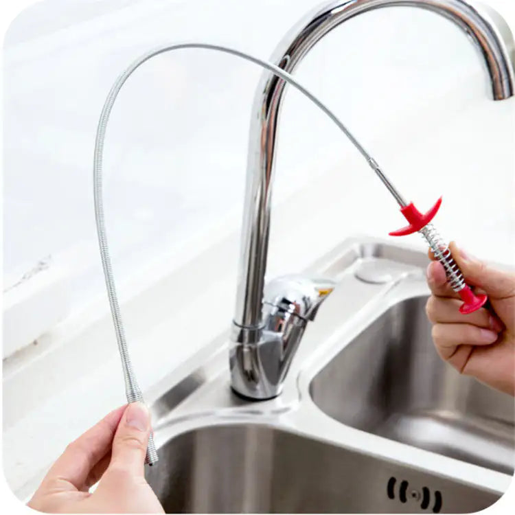 60CM Sewer Dredger Spring Pipe Dredging Tool for Sink Kitchen Gadgets