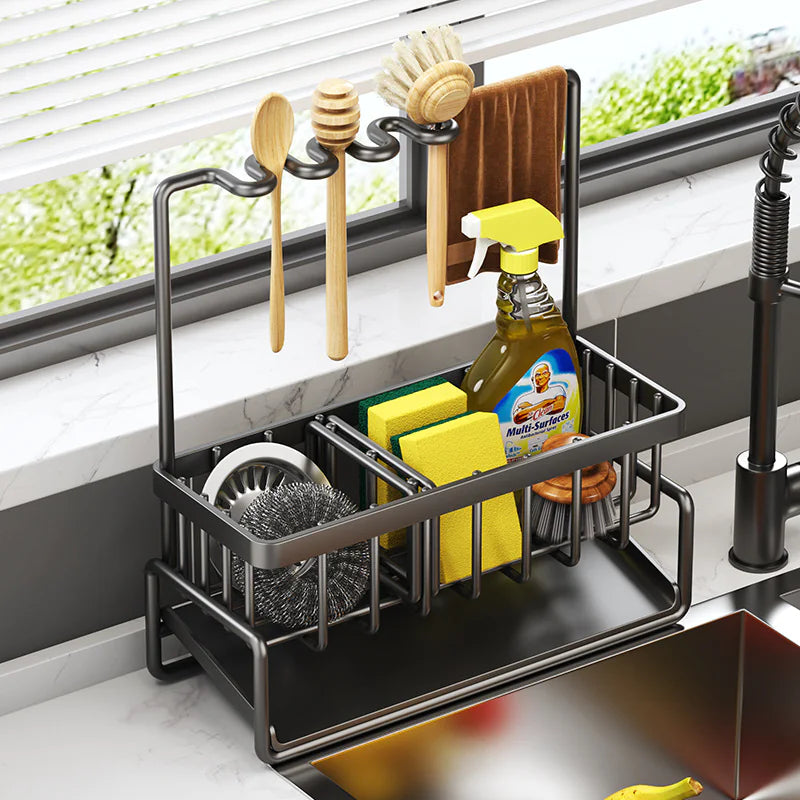 All-in-One Kitchen Sink Caddy with Draining System