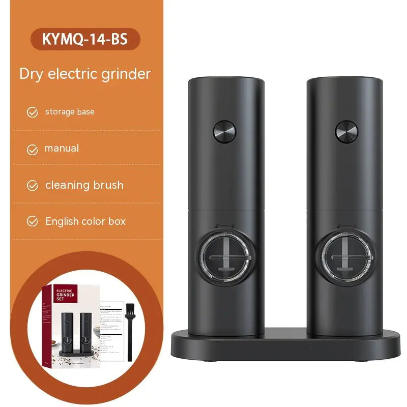 Electric Pepper Mill & Storage Set