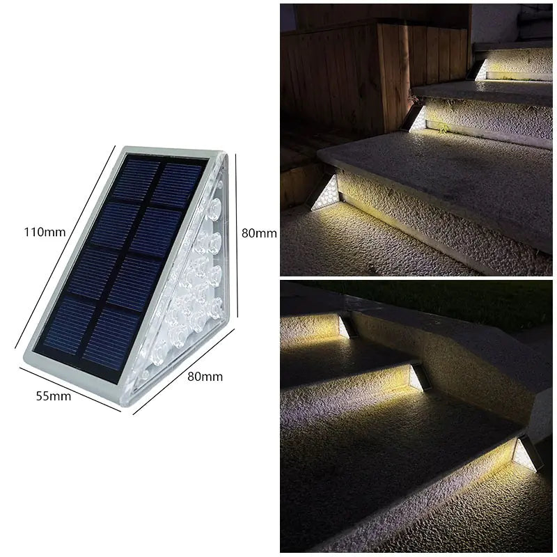 Solar Step Stair Light Outdoor Waterproof