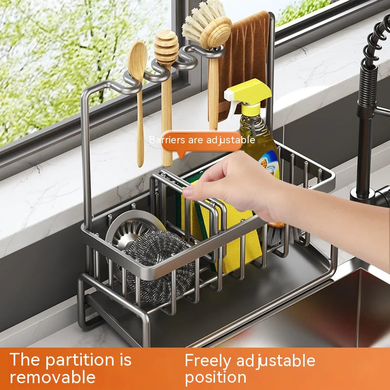 All-in-One Kitchen Sink Caddy with Draining System