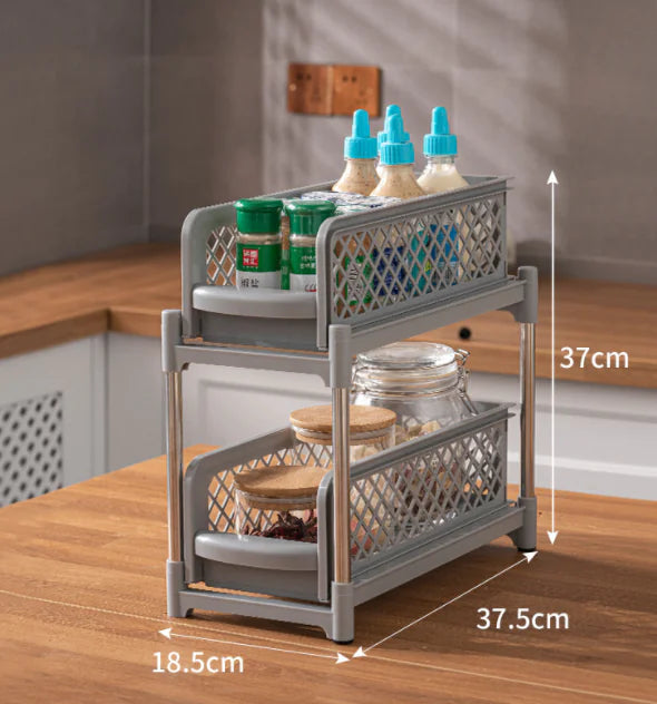 Dual-Room Storage Solution Rack