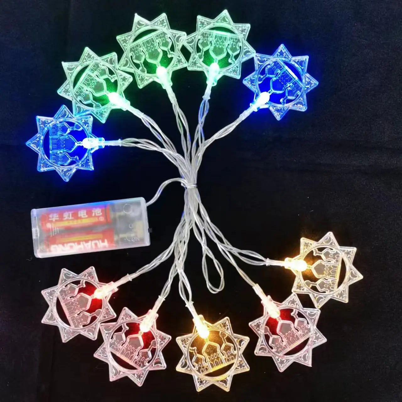 LED Moon Castle String Lights for Holiday Decor