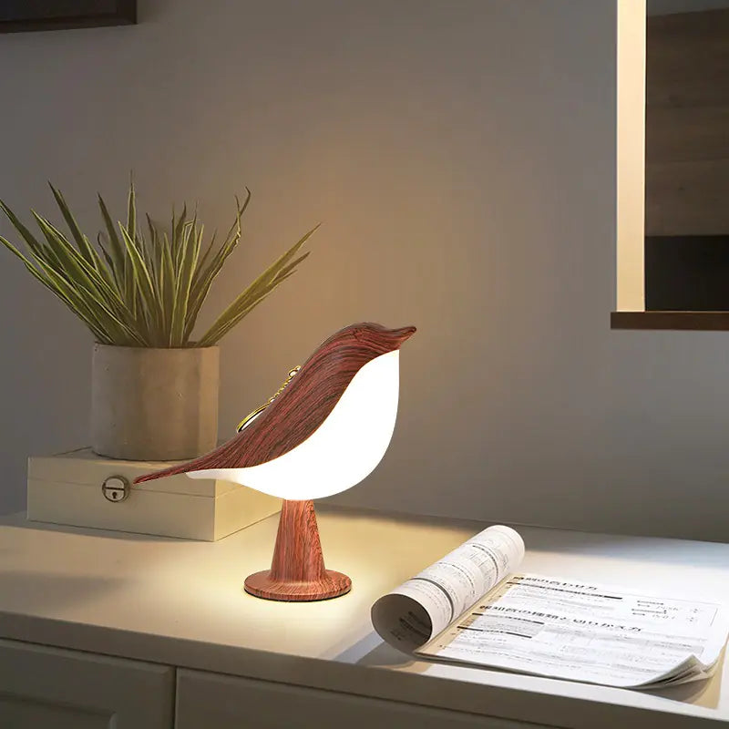 Bird Bedside Lamps with 3 Color Temperature and Touch Sensor