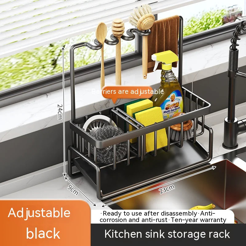 All-in-One Kitchen Sink Caddy with Draining System