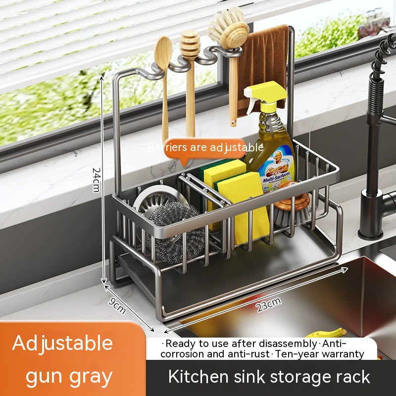 All-in-One Kitchen Sink Caddy with Draining System