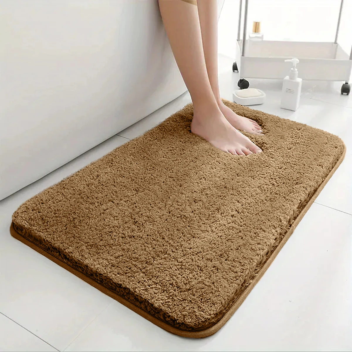 Thickened Anti-Slip Plush Bathroom Floor Mat