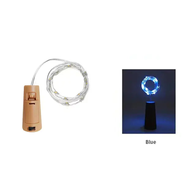 LED Wine Bottle Cork String Lights for Holiday Decor
