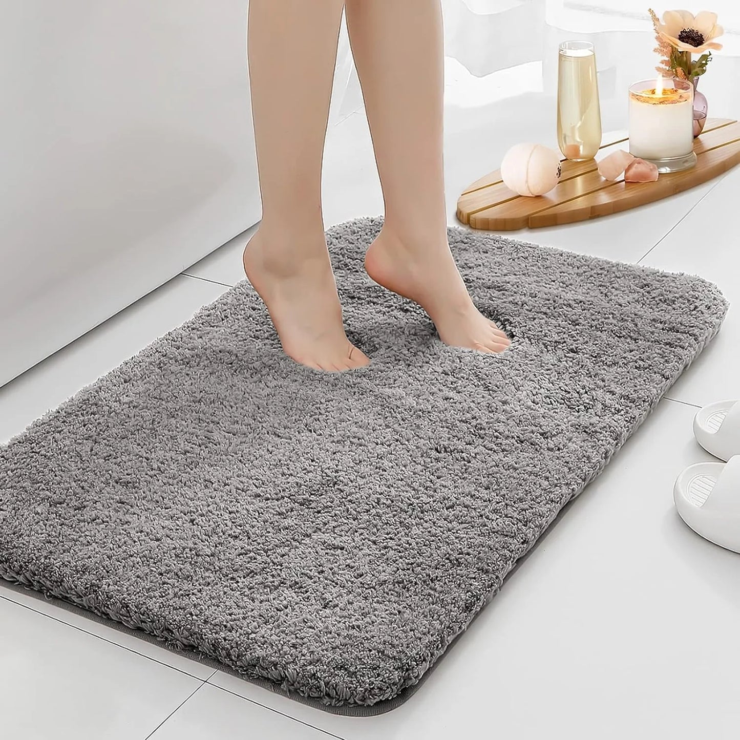 Thickened Anti-Slip Plush Bathroom Floor Mat
