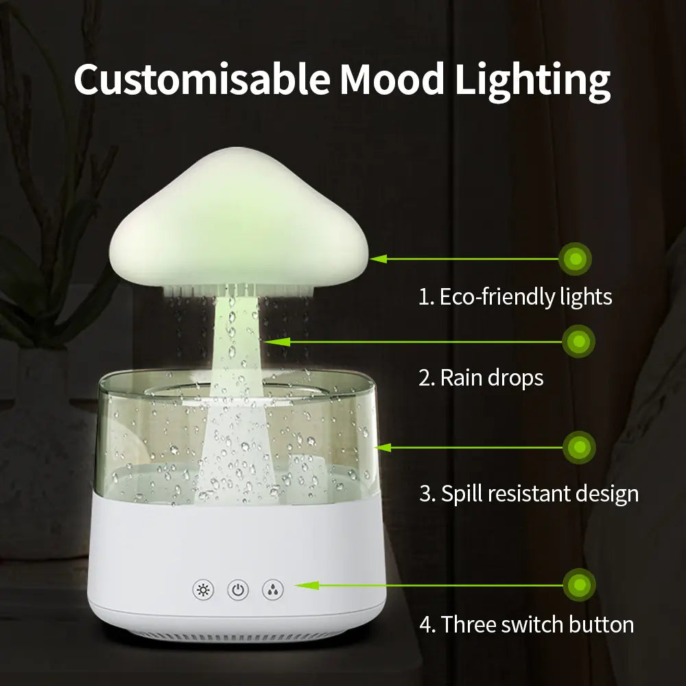 Rain Cloud Desk Humidifier & Aroma Diffuser