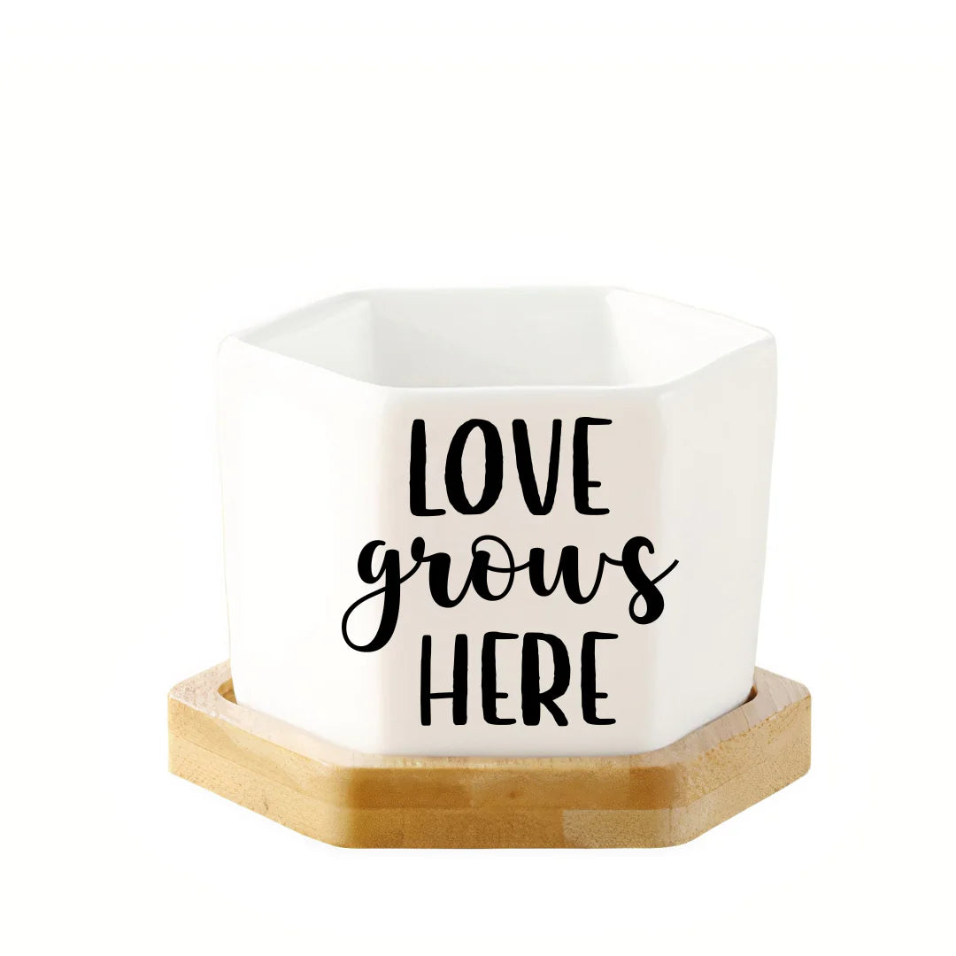 Message in a Planter - 4" Set of 3