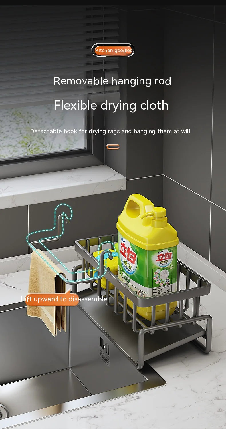 All-in-One Kitchen Sink Caddy with Draining System