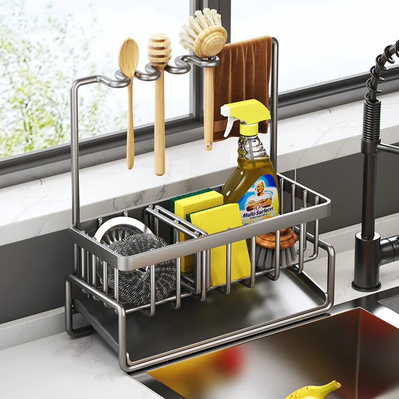 All-in-One Kitchen Sink Caddy with Draining System