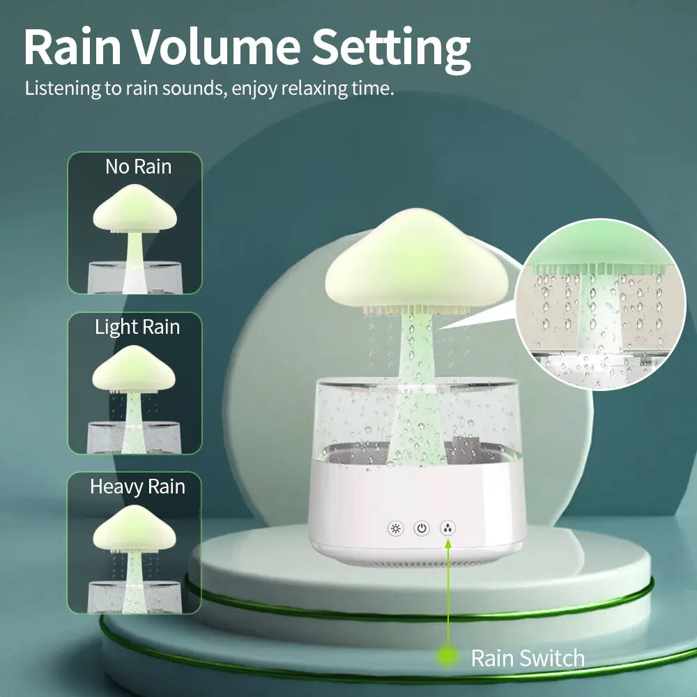 Rain Cloud Desk Humidifier & Aroma Diffuser