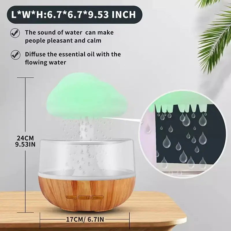Rain Cloud Desk Humidifier & Aroma Diffuser