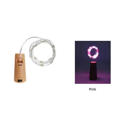 LED Wine Bottle Cork String Lights for Holiday Decor