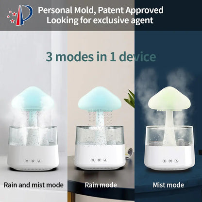 Rain Cloud Desk Humidifier & Aroma Diffuser
