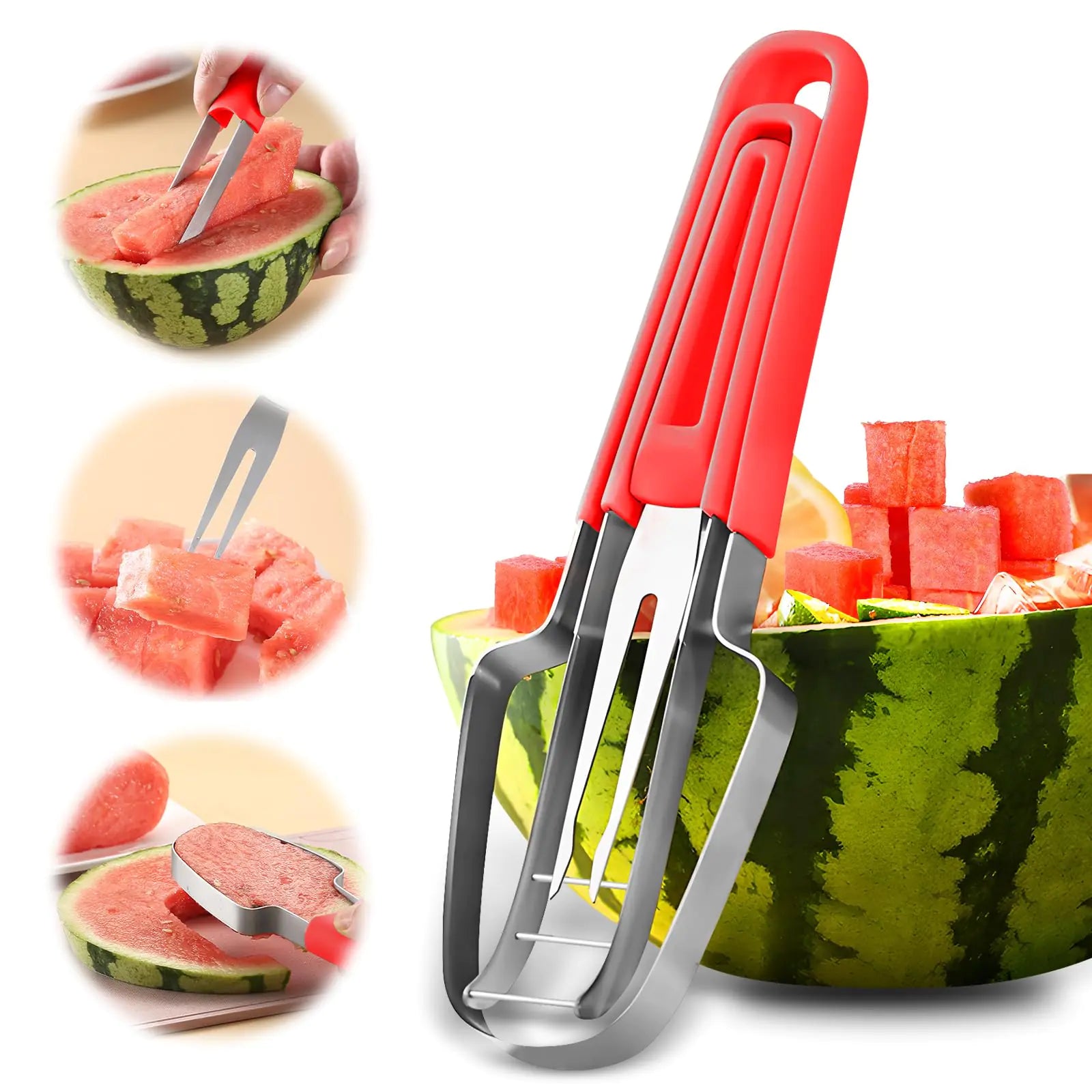 Banyaa Watermelon Cutter Slicer Tool Kitchen Gadgets