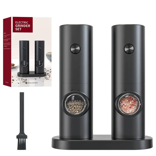 Electric Pepper Mill & Storage Set