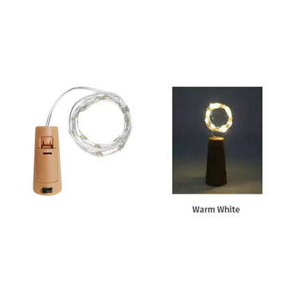 LED Wine Bottle Cork String Lights for Holiday Decor