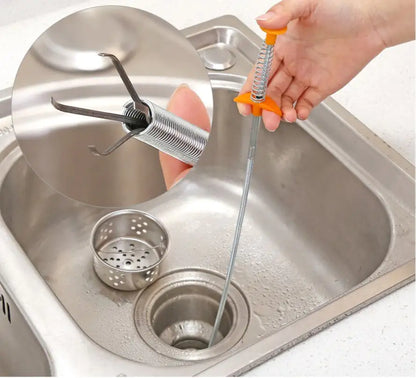 60CM Sewer Dredger Spring Pipe Dredging Tool for Sink Kitchen Gadgets
