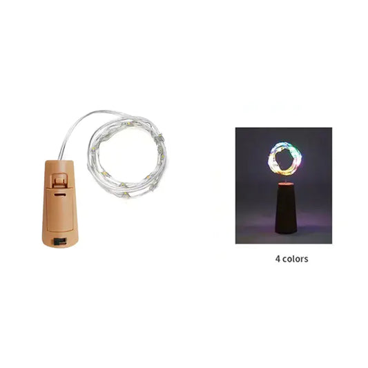 LED Wine Bottle Cork String Lights for Holiday Decor