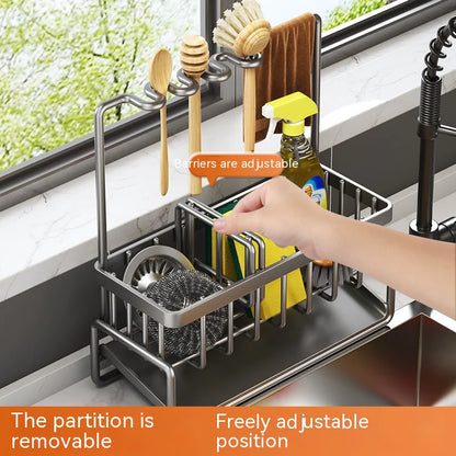 All-in-One Kitchen Sink Caddy with Draining System
