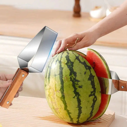 New Watermelon Splitter Watermelon Cutting Artifact 430 Stainless Steel Cutting Gadgets