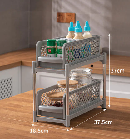 Dual-Room Storage Solution Rack