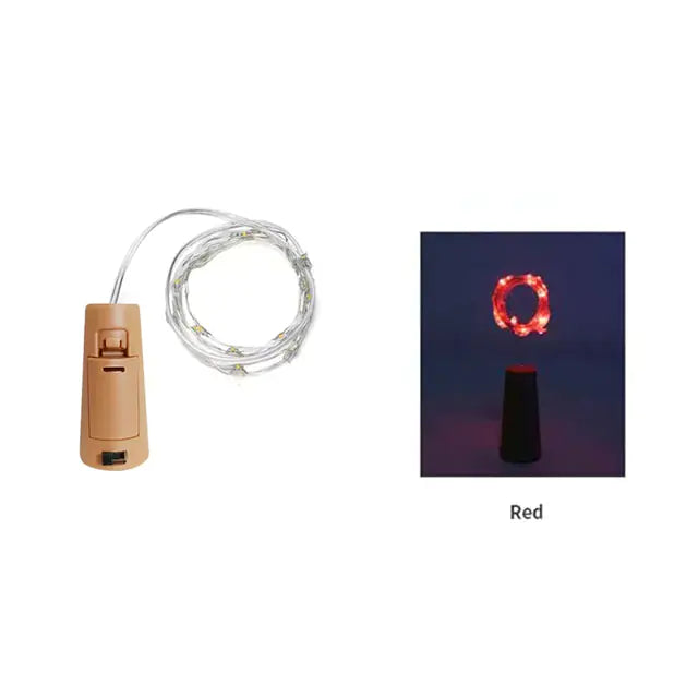 LED Wine Bottle Cork String Lights for Holiday Decor