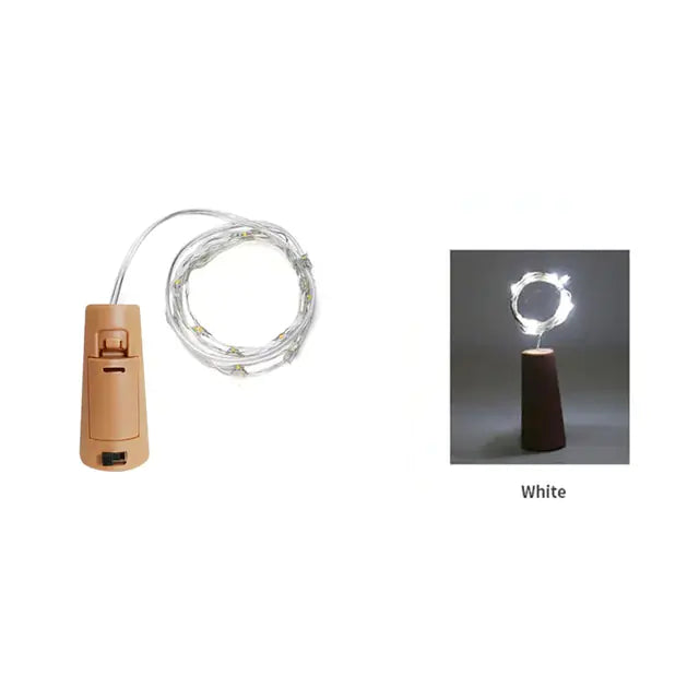 LED Wine Bottle Cork String Lights for Holiday Decor