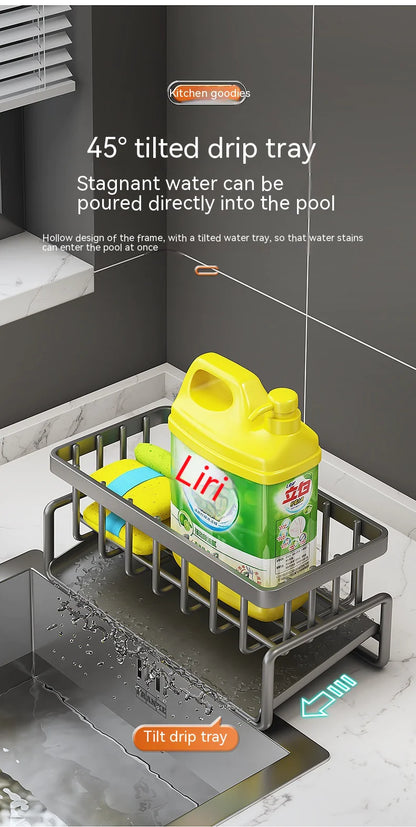 All-in-One Kitchen Sink Caddy with Draining System