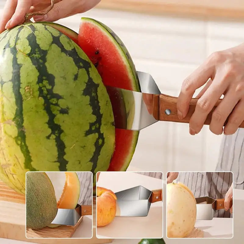 New Watermelon Splitter Watermelon Cutting Artifact 430 Stainless Steel Cutting Gadgets