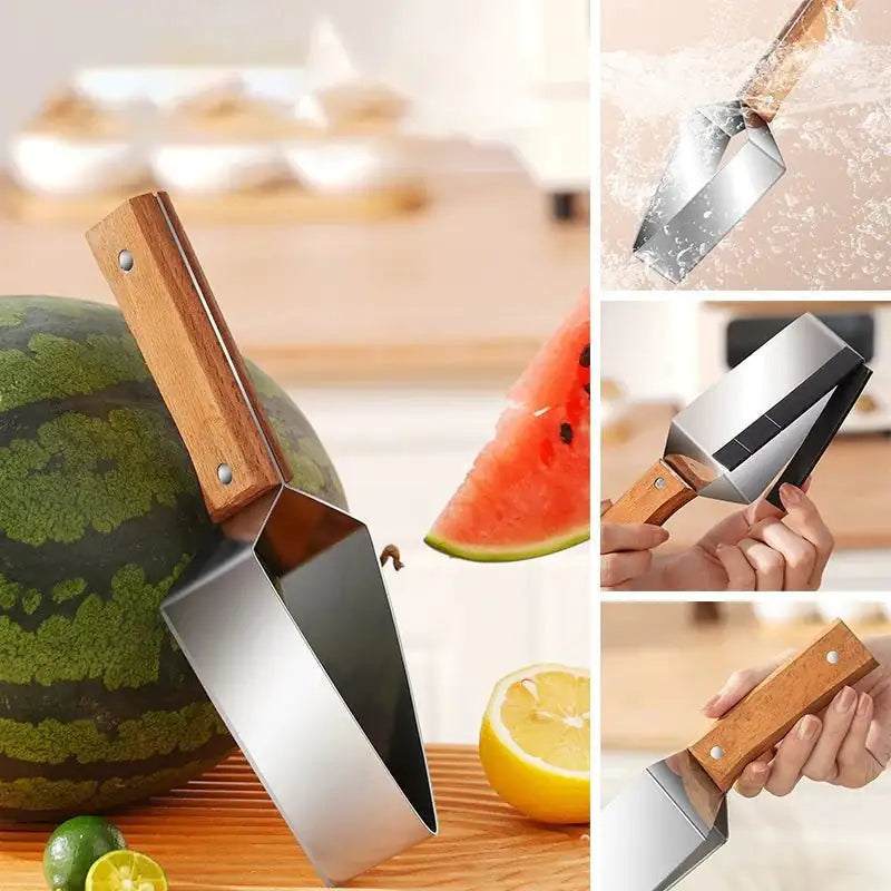 New Watermelon Splitter Watermelon Cutting Artifact 430 Stainless Steel Cutting Gadgets